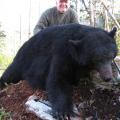 My good pal Chris with huge bear well over 7 ft and 20 + skull
